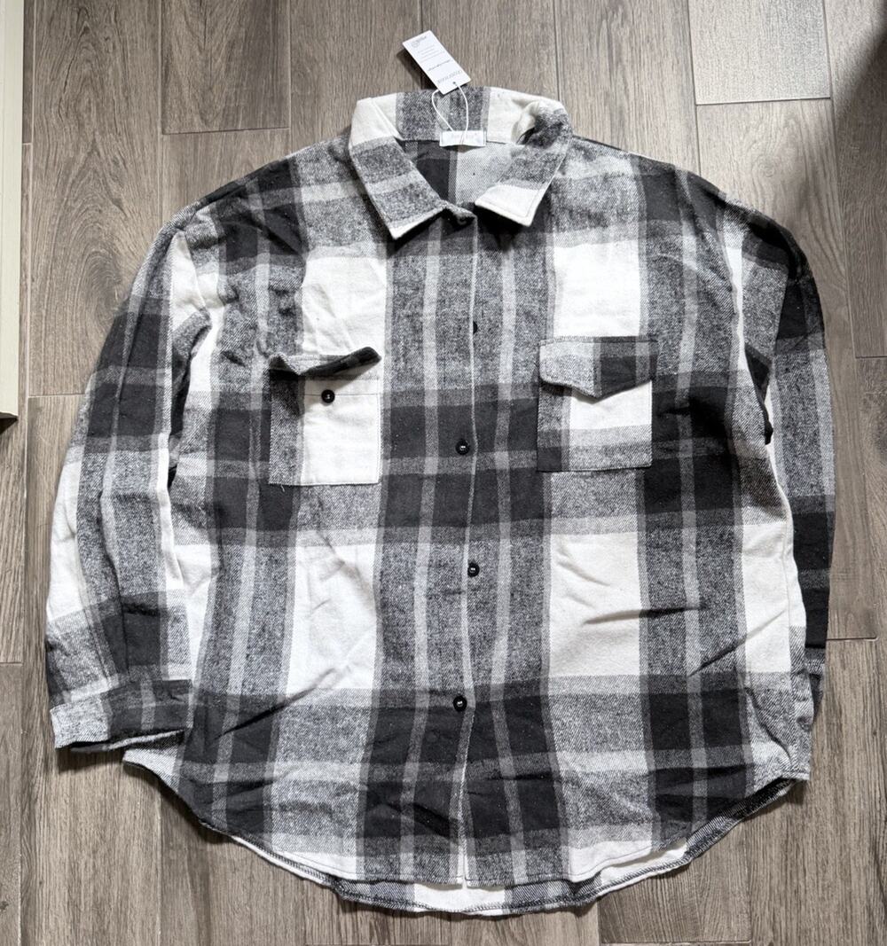 Rosvigor Men’s Where Are The Gray And Black Flannel In Size 3X